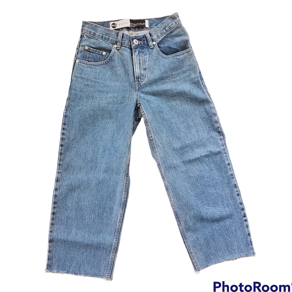 Silver Tab Baggy Cropped Jeans